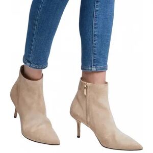 L’AGENCE Ankle Suede Booties Aimee